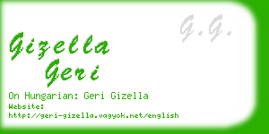 gizella geri business card